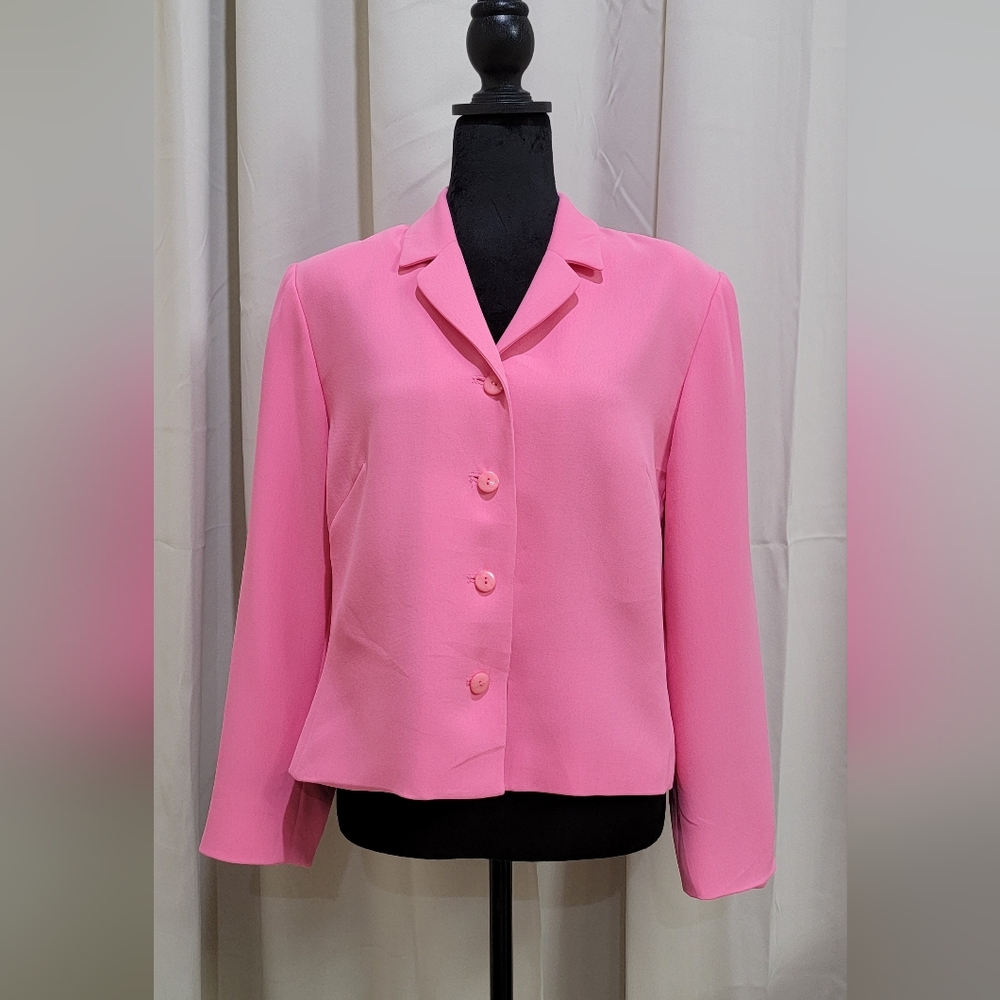 Pendleton pink blazer.